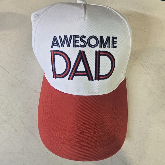 Other - Awesome Dad Kids Cap - Red and White